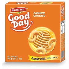 BRITANNIA GOOD DAY CASHEW COOKIES 600G