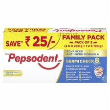 PEPSODENT TOOTHPASTE FAMILY PACK (2x200g & 1x100g)