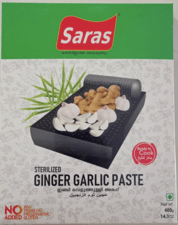 SARAS GINGER GARLIC PASTE 400G