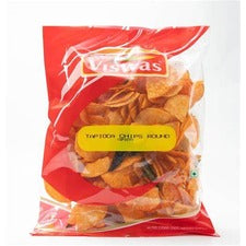 VISWAS TAPIOCA CHIPS ROUND SPICY 200G