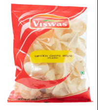 VISWAS TAPIOCA CHIPS ROUND PLAIN 200G